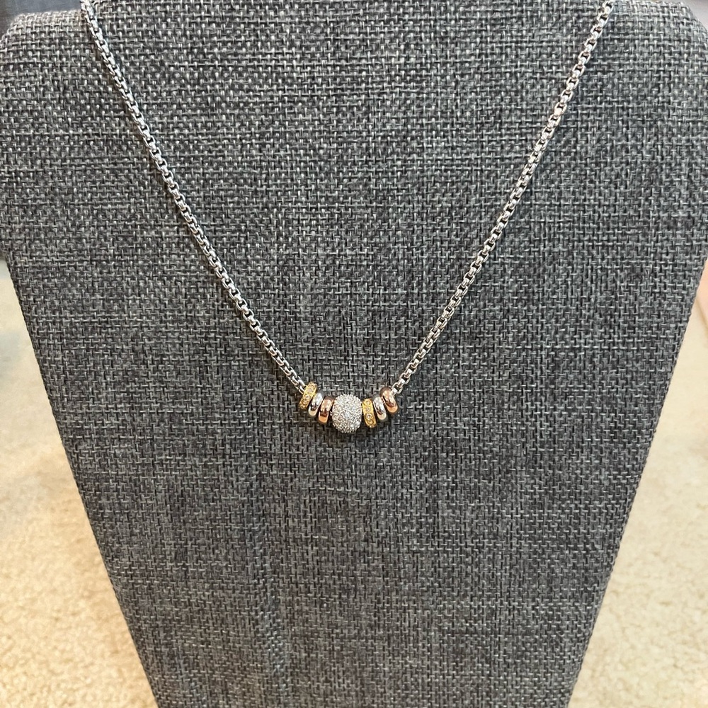 Touchstone Crystal Let It Slide Necklace